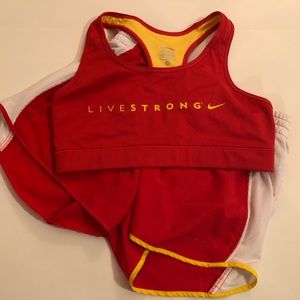Red Nike sports bra. Medium
